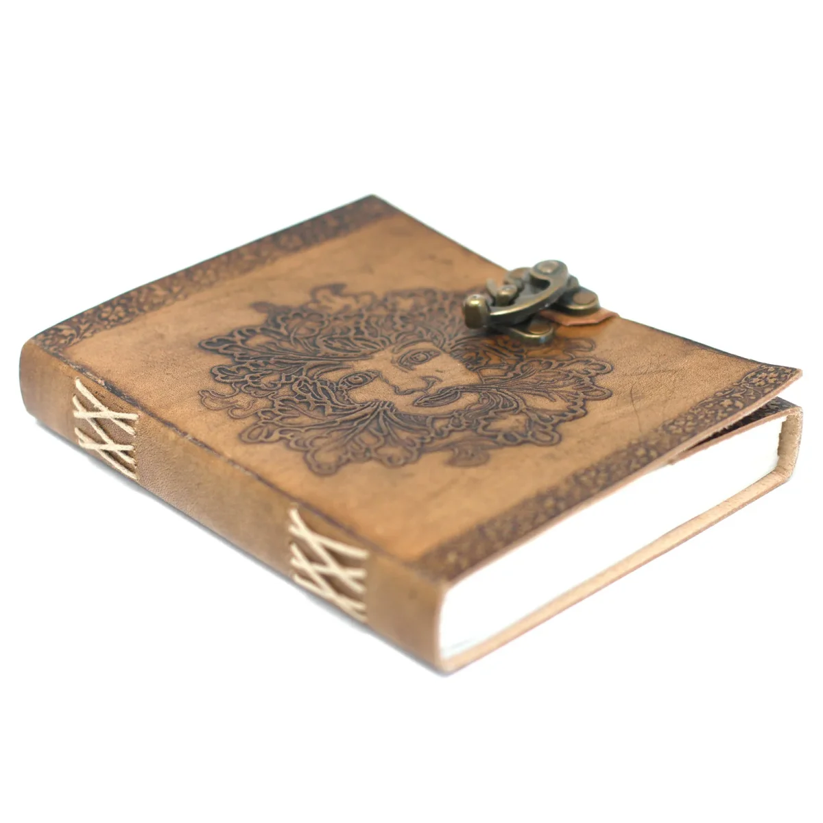 Leren notitieboek Groenman (20x15 cm) - Afbeelding 2