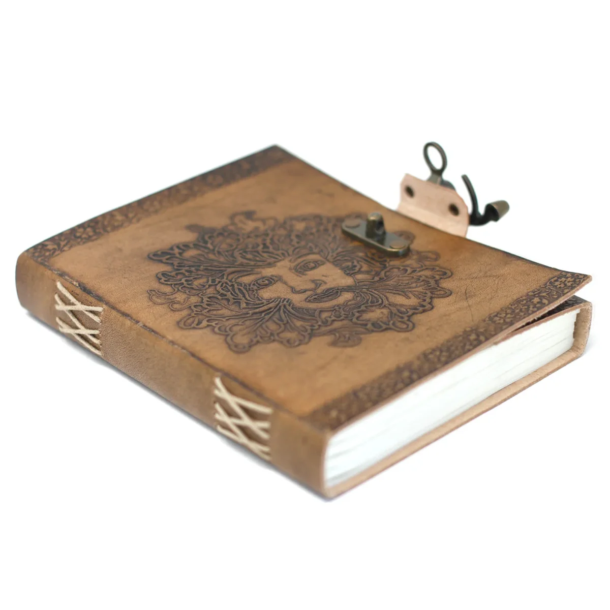 Leren notitieboek Groenman (20x15 cm) - Afbeelding 3