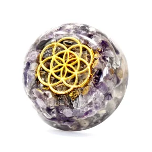 Orgonite Desk Power Packs - Amethist Dome