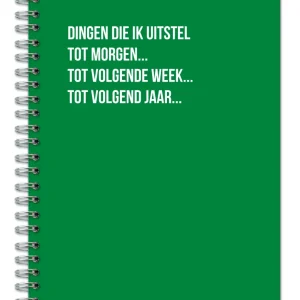 Notitieboek - 'Dingen die ik uitstel.....'