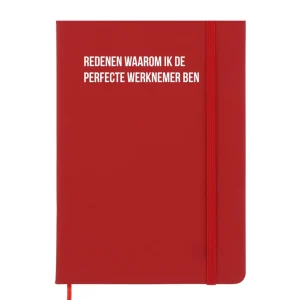 Notitieboek - Redenen waarom ik de perfecte werknemer ben