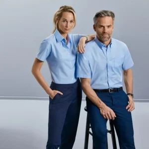 Russell Ladies Shortsleeve Clas. Oxford Shirt