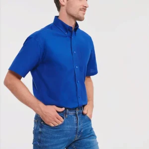 Russell Men Shortsleeve Classic Oxford Shirt
