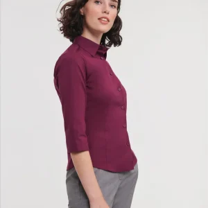 Russell Ladies ¾ sl. Fitted Stretch Shirt