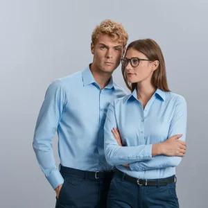 Russell Ladies LSL Tailored Herringbone Shirt