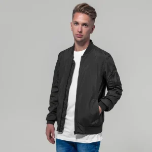 Nylon bomber jacket