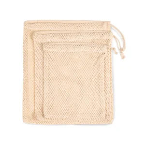 Tas van mesh met een koordje