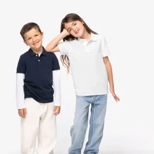 Ecologische kinderpolo in piquétricot