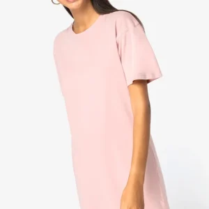 Ecologische verwassen T-shirtjurk