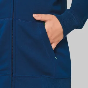 Kinder fleece hoodie met rits