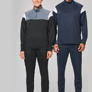Trainingssweater 1/4 rits uniseks