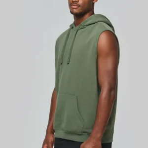 Unisex mouwloze hoody