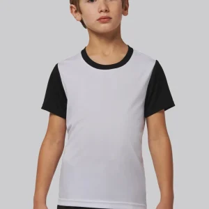 Tweekleurige jersey met korte mouwen voor kinderen