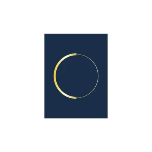 Poster cirkel | Blauw