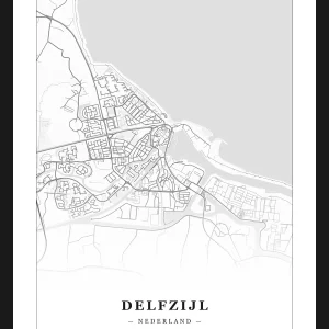 Stadskaart Delfzijl