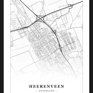 Stadskaart Heerenveen